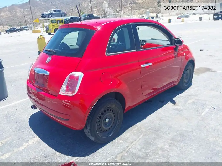 2014 Fiat 500 Pop VIN: 3C3CFFAR5ET174382 Lot: 42620335