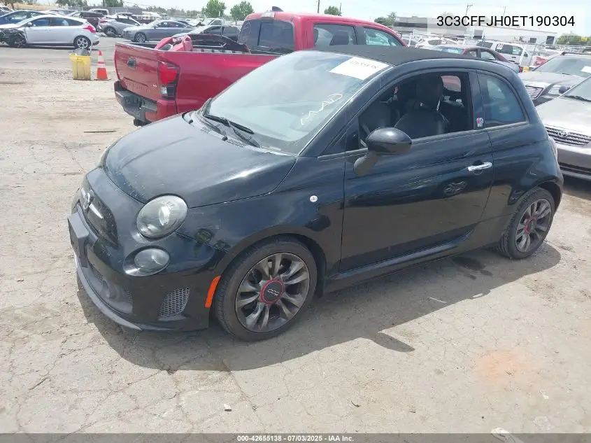 2014 Fiat 500C Gq Edition VIN: 3C3CFFJH0ET190304 Lot: 42655138