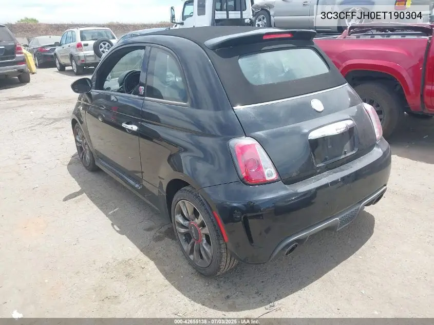 2014 Fiat 500C Gq Edition VIN: 3C3CFFJH0ET190304 Lot: 42655138