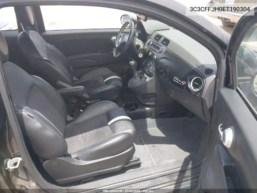 2014 Fiat 500C Gq Edition VIN: 3C3CFFJH0ET190304 Lot: 42655138