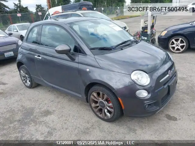 2015 Fiat 500 Sport VIN: 3C3CFFBR6FT500495 Lot: 12320081