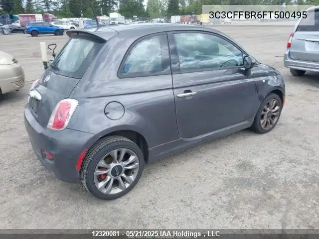 2015 Fiat 500 Sport VIN: 3C3CFFBR6FT500495 Lot: 12320081