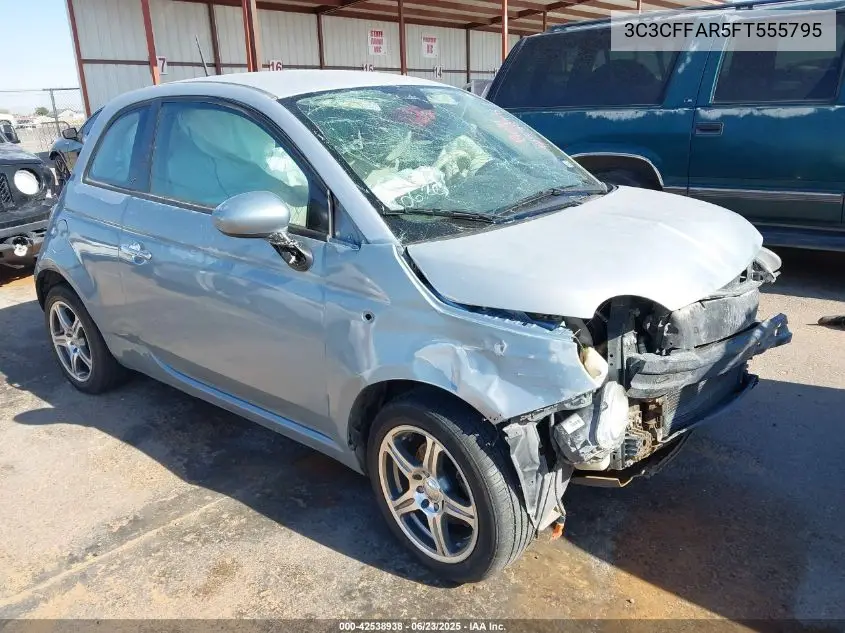 2015 Fiat 500 Pop VIN: 3C3CFFAR5FT555795 Lot: 42538938