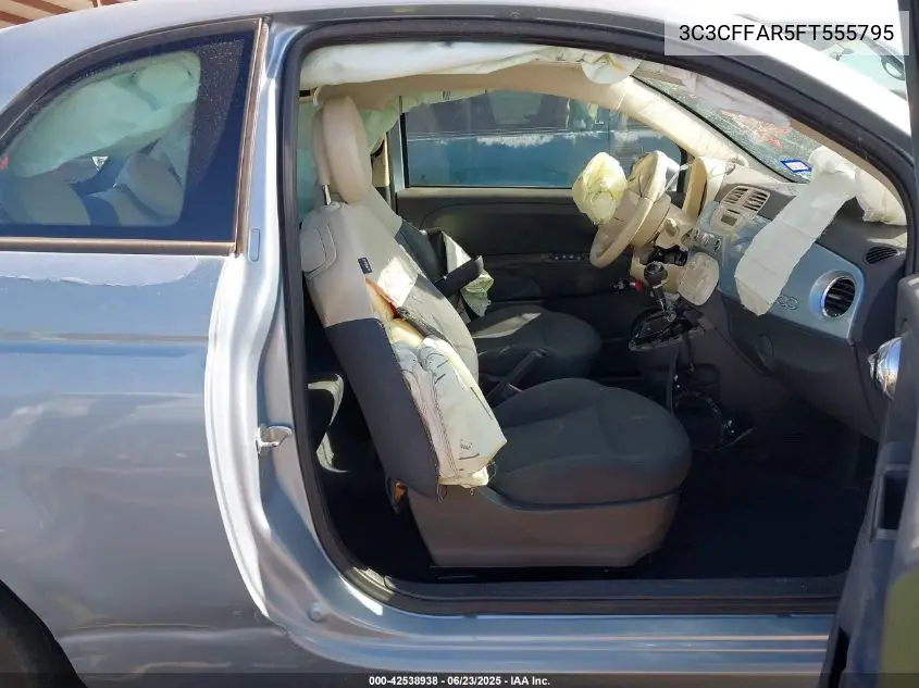 2015 Fiat 500 Pop VIN: 3C3CFFAR5FT555795 Lot: 42538938