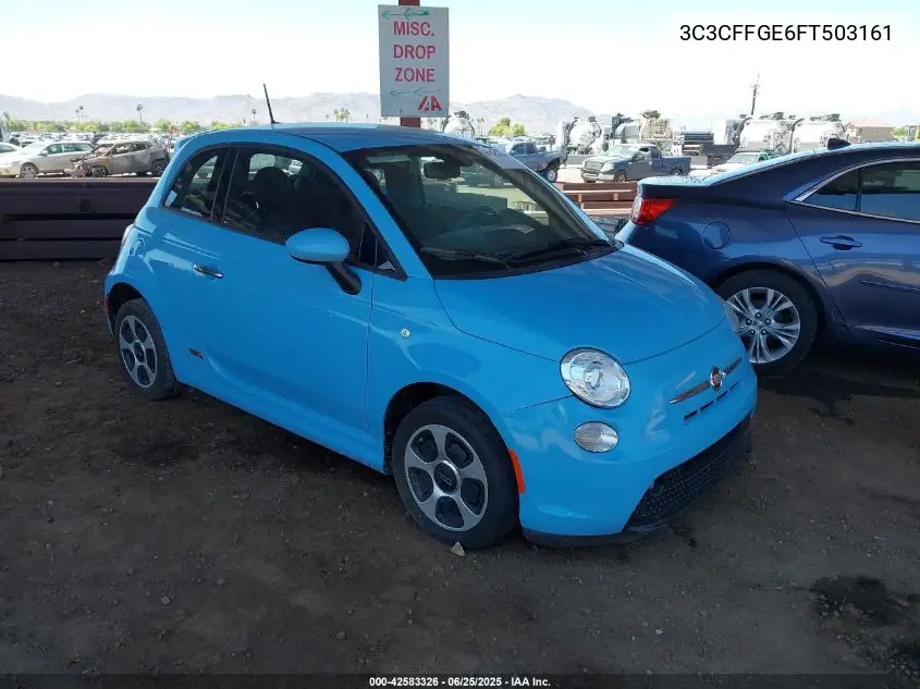 2015 Fiat 500E Battery Electric VIN: 3C3CFFGE6FT503161 Lot: 42583326