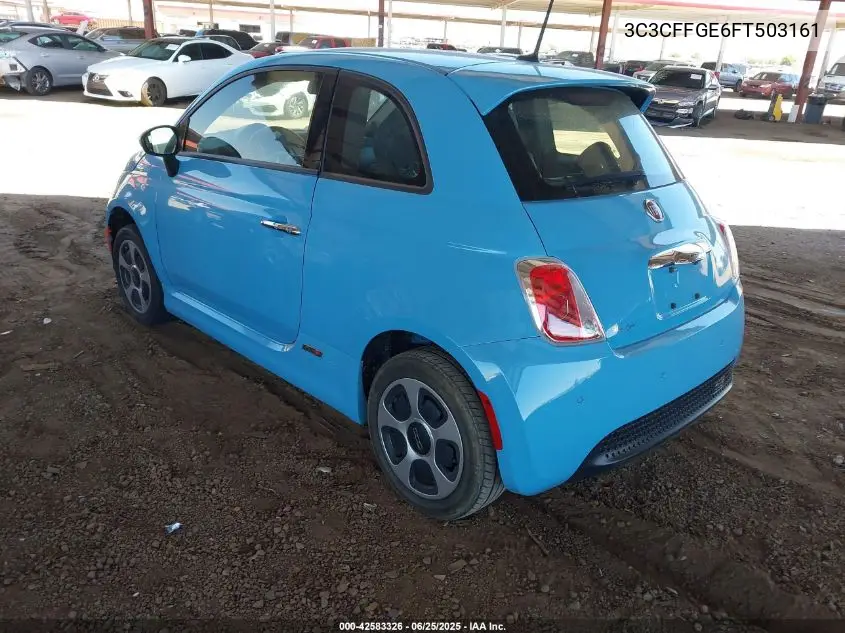 2015 Fiat 500E Battery Electric VIN: 3C3CFFGE6FT503161 Lot: 42583326