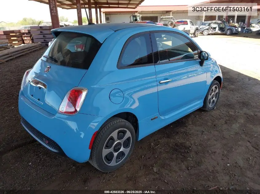 2015 Fiat 500E Battery Electric VIN: 3C3CFFGE6FT503161 Lot: 42583326