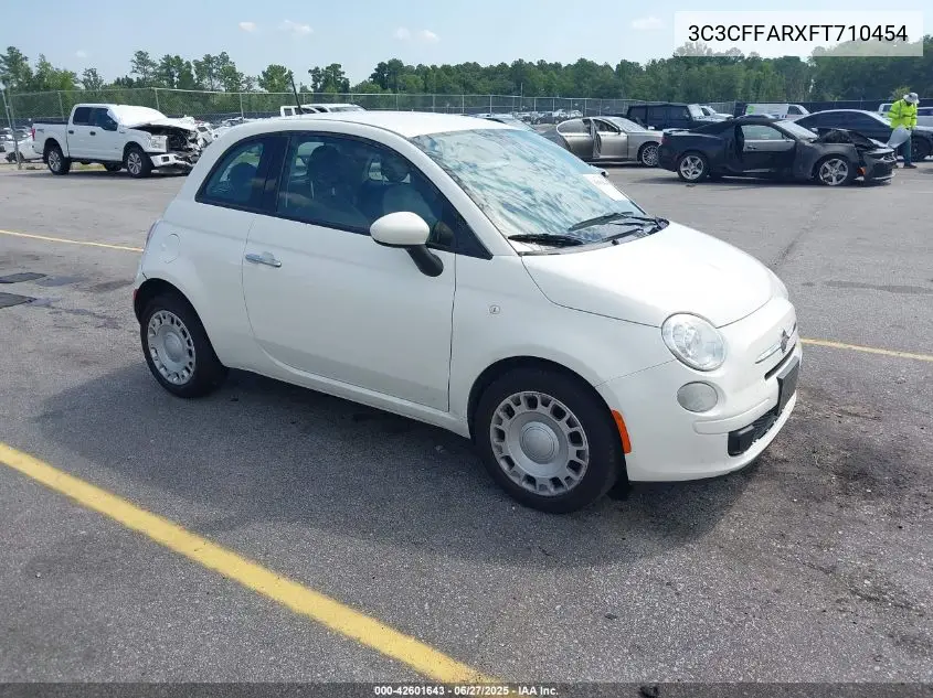 2015 Fiat 500 Pop VIN: 3C3CFFARXFT710454 Lot: 42601643