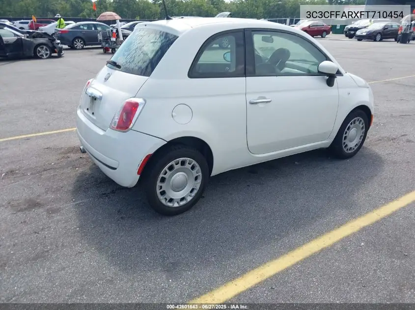 2015 Fiat 500 Pop VIN: 3C3CFFARXFT710454 Lot: 42601643