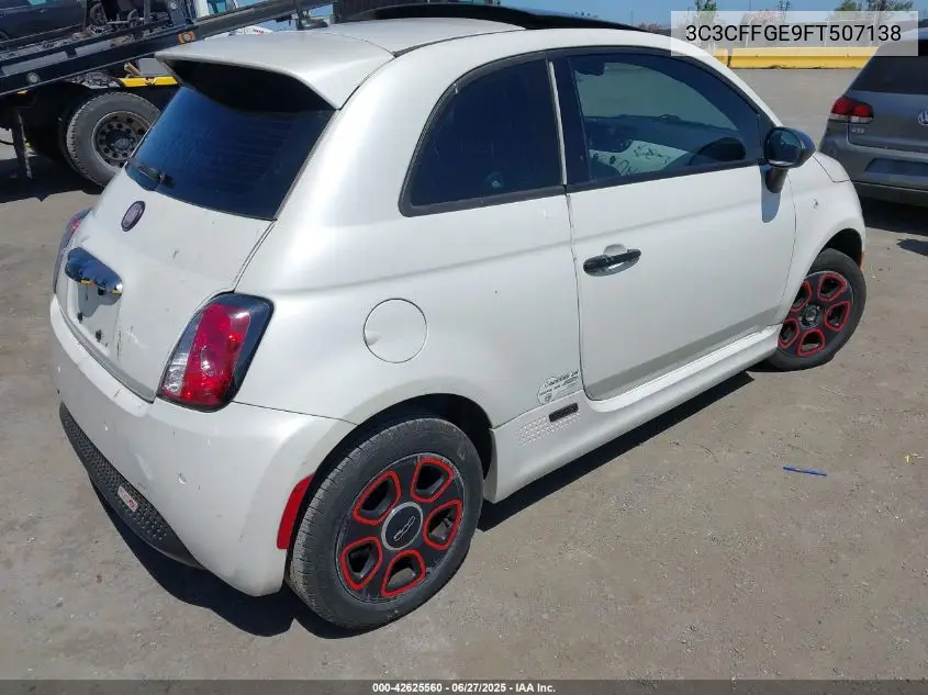 2015 Fiat 500E Battery Electric VIN: 3C3CFFGE9FT507138 Lot: 42625560