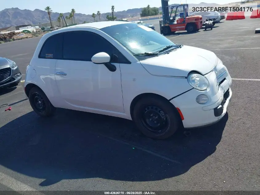 2015 Fiat 500 Pop VIN: 3C3CFFAR8FT504176 Lot: 42626770