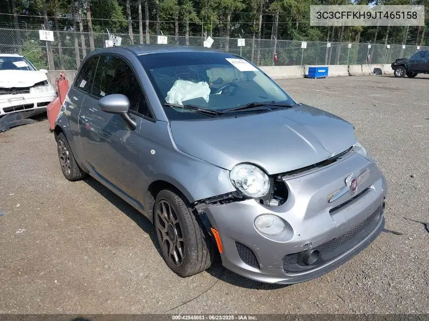 2018 Fiat 500 Pop VIN: 3C3CFFKH9JT465158 Lot: 42545053