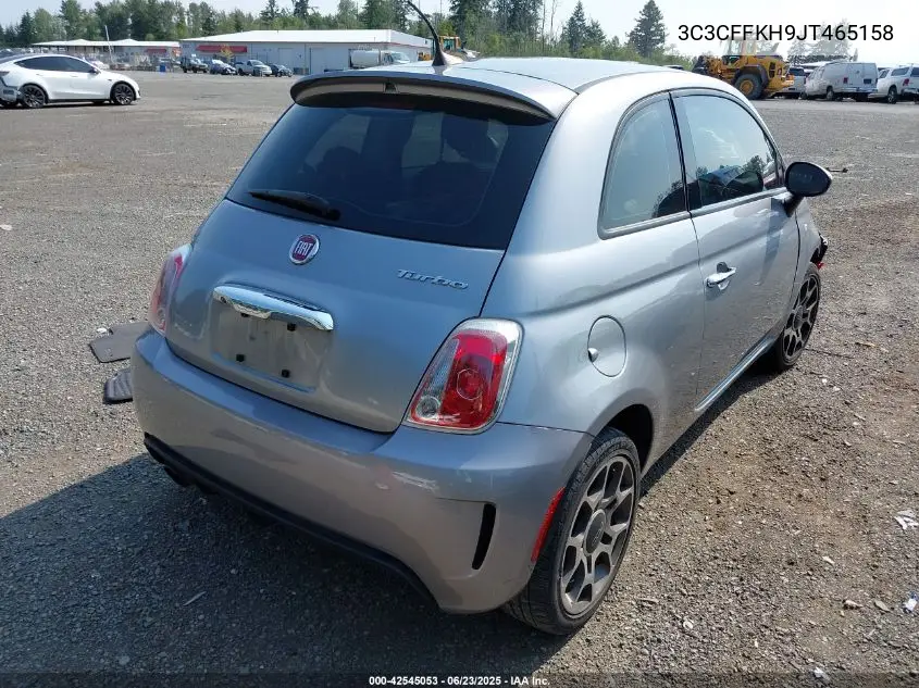 2018 Fiat 500 Pop VIN: 3C3CFFKH9JT465158 Lot: 42545053