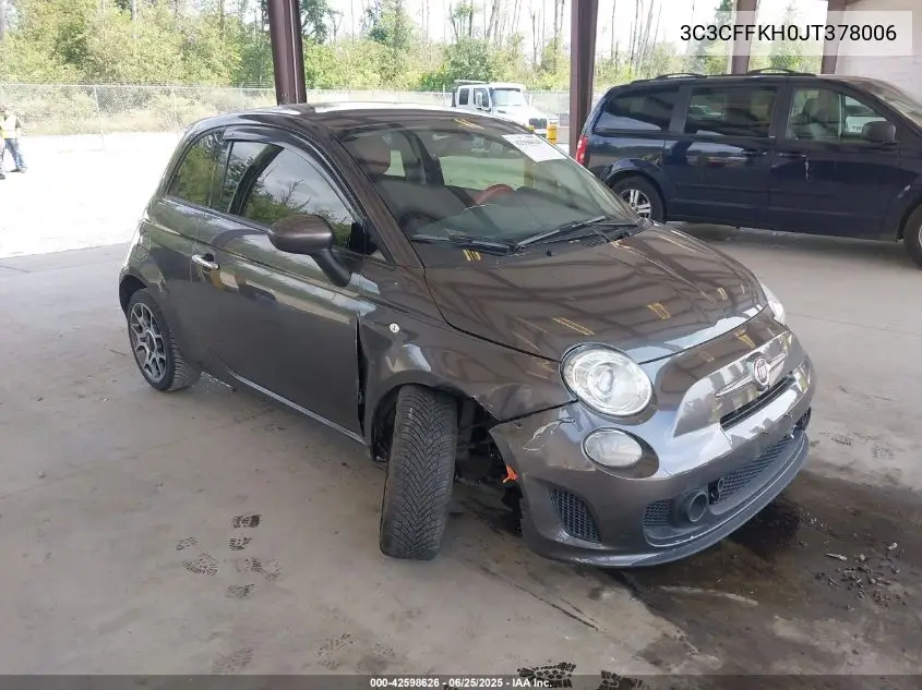 2018 Fiat 500 Pop VIN: 3C3CFFKH0JT378006 Lot: 42598626