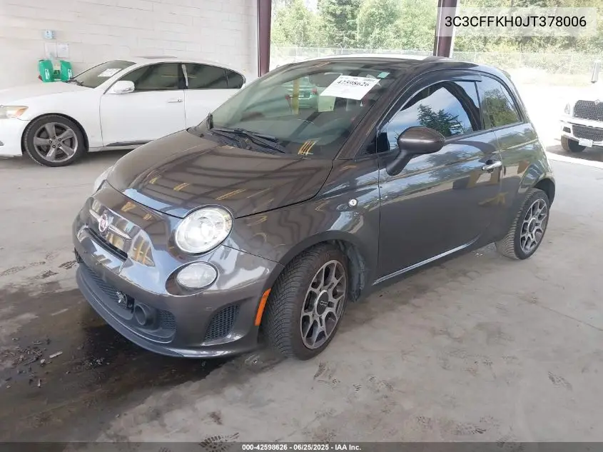 2018 Fiat 500 Pop VIN: 3C3CFFKH0JT378006 Lot: 42598626