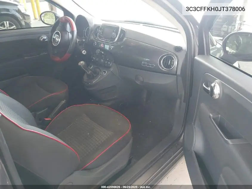 2018 Fiat 500 Pop VIN: 3C3CFFKH0JT378006 Lot: 42598626