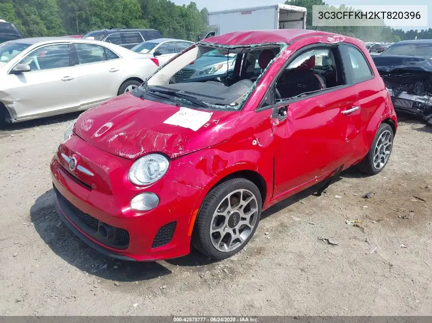 2019 Fiat 500 Pop VIN: 3C3CFFKH2KT820396 Lot: 42578777