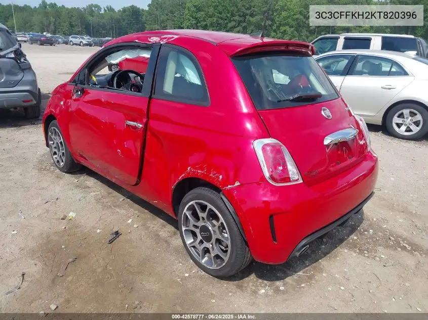 2019 Fiat 500 Pop VIN: 3C3CFFKH2KT820396 Lot: 42578777