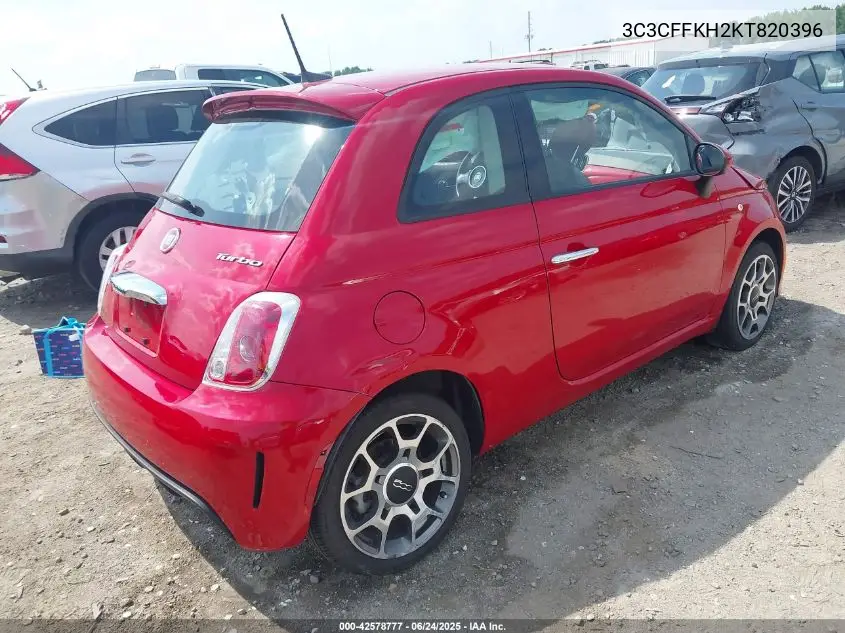 2019 Fiat 500 Pop VIN: 3C3CFFKH2KT820396 Lot: 42578777