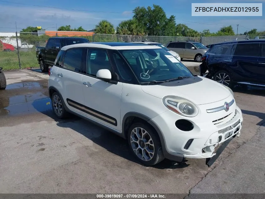 2014 Fiat 500L Trekking VIN: ZFBCFADHXEZ012955 Lot: 39819097
