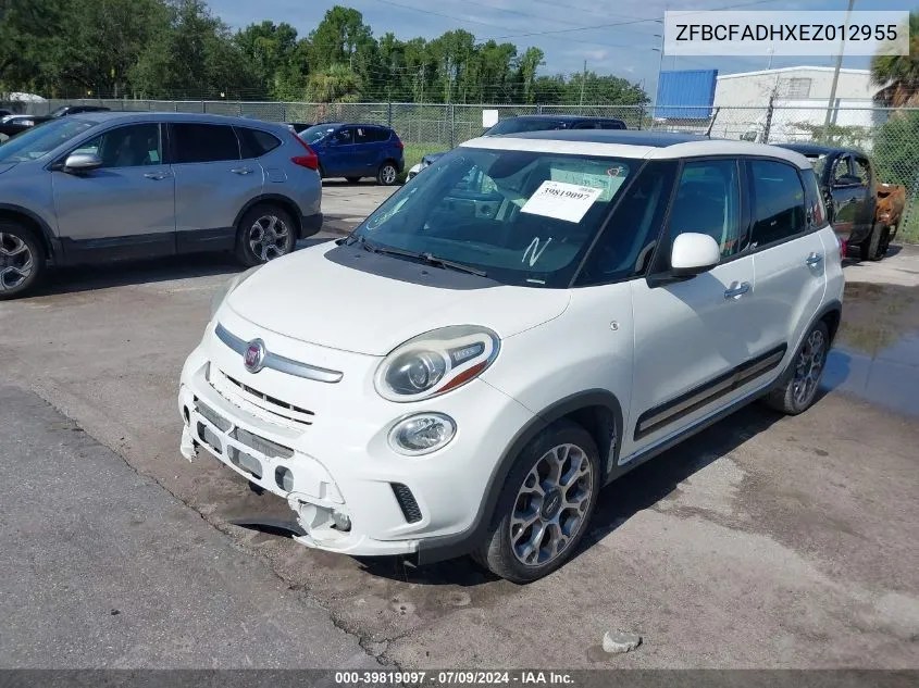 2014 Fiat 500L Trekking VIN: ZFBCFADHXEZ012955 Lot: 39819097