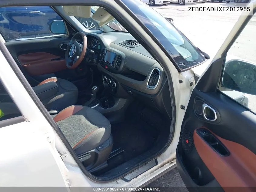 2014 Fiat 500L Trekking VIN: ZFBCFADHXEZ012955 Lot: 39819097