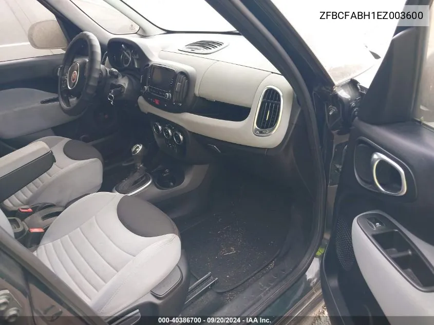 2014 Fiat 500L Easy VIN: ZFBCFABH1EZ003600 Lot: 40386700