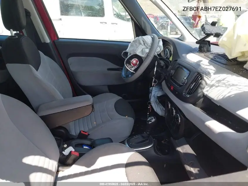 2014 Fiat 500L Easy VIN: ZFBCFABH7EZ027691 Lot: 41955625