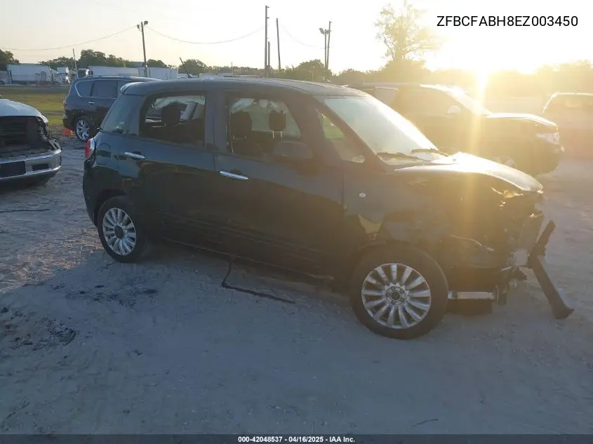 2014 Fiat 500L Easy VIN: ZFBCFABH8EZ003450 Lot: 42048537