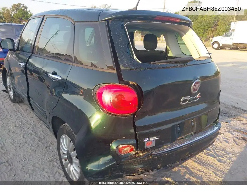 2014 Fiat 500L Easy VIN: ZFBCFABH8EZ003450 Lot: 42048537