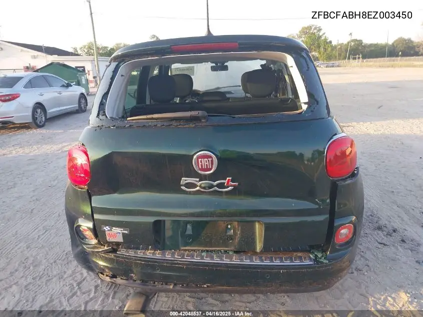 2014 Fiat 500L Easy VIN: ZFBCFABH8EZ003450 Lot: 42048537