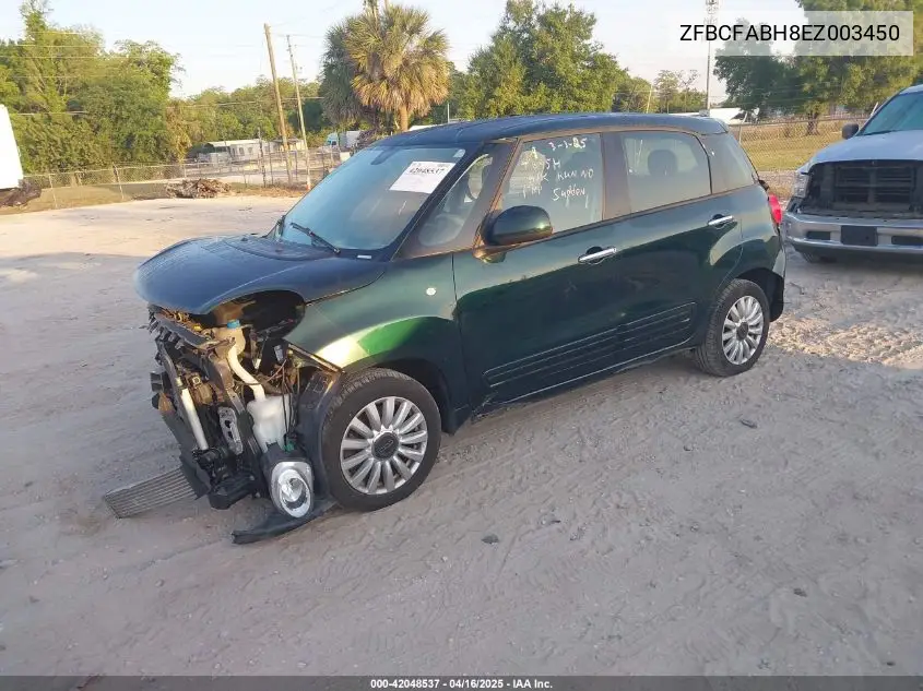 2014 Fiat 500L Easy VIN: ZFBCFABH8EZ003450 Lot: 42048537