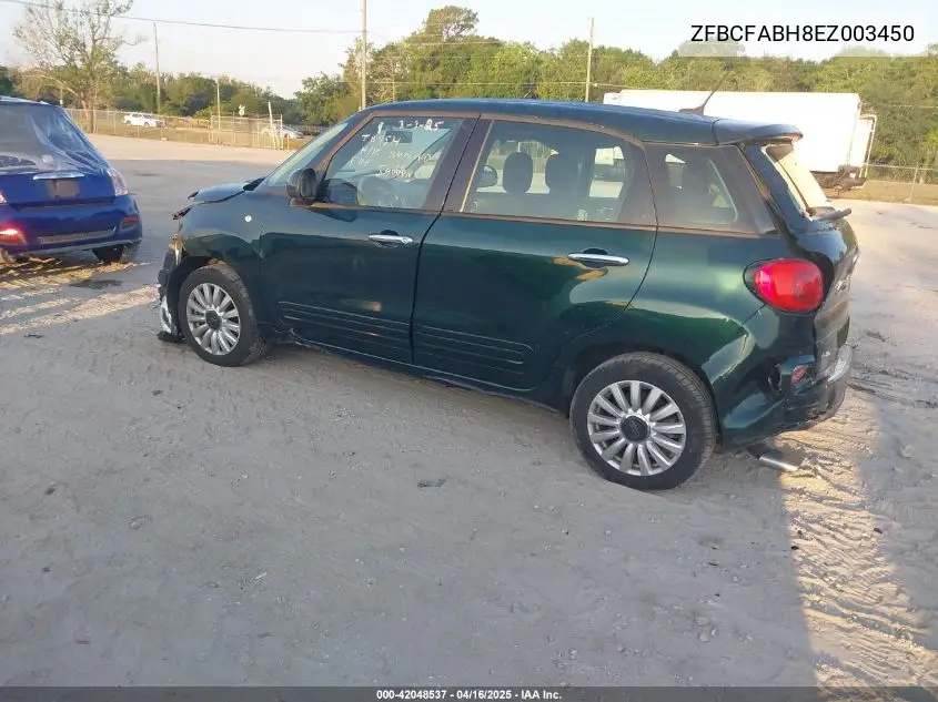 2014 Fiat 500L Easy VIN: ZFBCFABH8EZ003450 Lot: 42048537