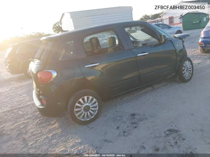 2014 Fiat 500L Easy VIN: ZFBCFABH8EZ003450 Lot: 42048537
