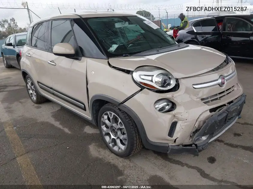 2014 Fiat 500L Trekking VIN: ZFBCFADHXEZ015287 Lot: 42063297