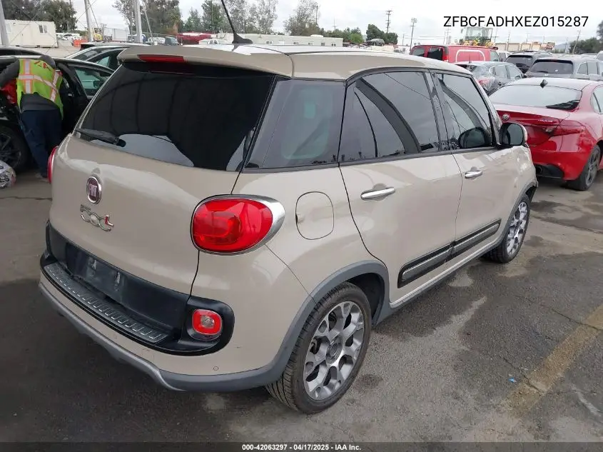 2014 Fiat 500L Trekking VIN: ZFBCFADHXEZ015287 Lot: 42063297