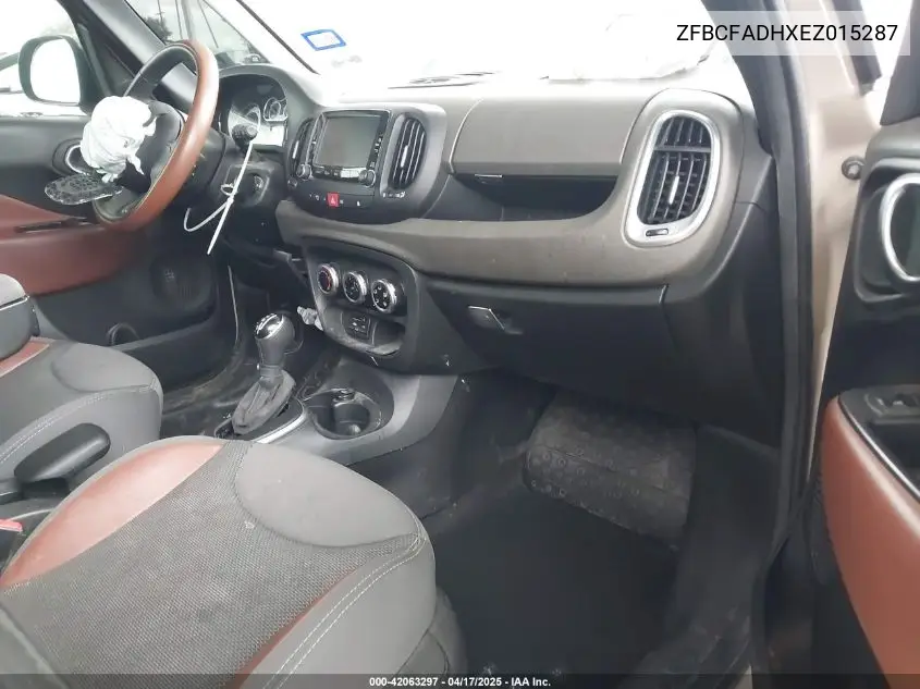 2014 Fiat 500L Trekking VIN: ZFBCFADHXEZ015287 Lot: 42063297