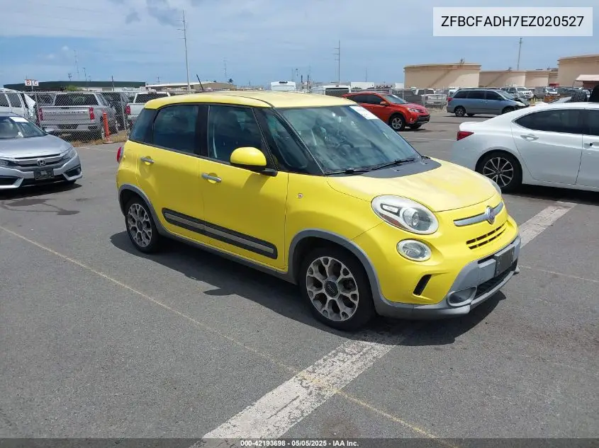 2014 Fiat 500L Trekking VIN: ZFBCFADH7EZ020527 Lot: 42193698