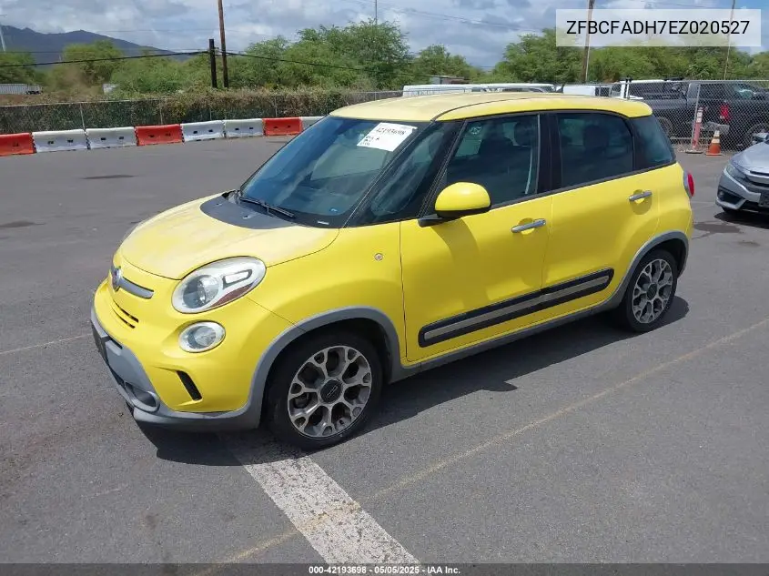 2014 Fiat 500L Trekking VIN: ZFBCFADH7EZ020527 Lot: 42193698