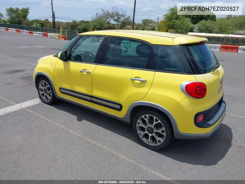 2014 Fiat 500L Trekking VIN: ZFBCFADH7EZ020527 Lot: 42193698