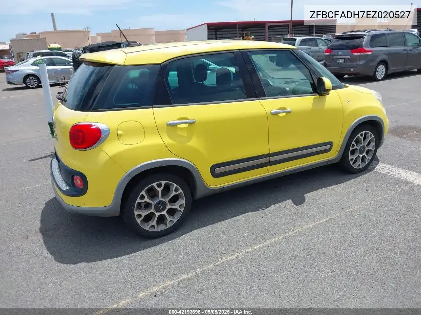 2014 Fiat 500L Trekking VIN: ZFBCFADH7EZ020527 Lot: 42193698
