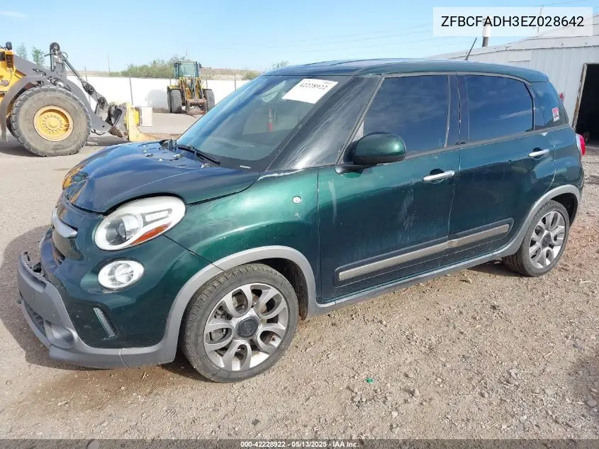 2014 Fiat 500L Trekking VIN: ZFBCFADH3EZ028642 Lot: 42228922