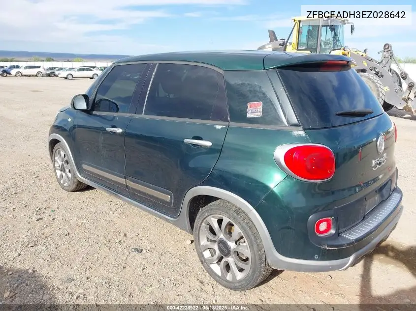 2014 Fiat 500L Trekking VIN: ZFBCFADH3EZ028642 Lot: 42228922