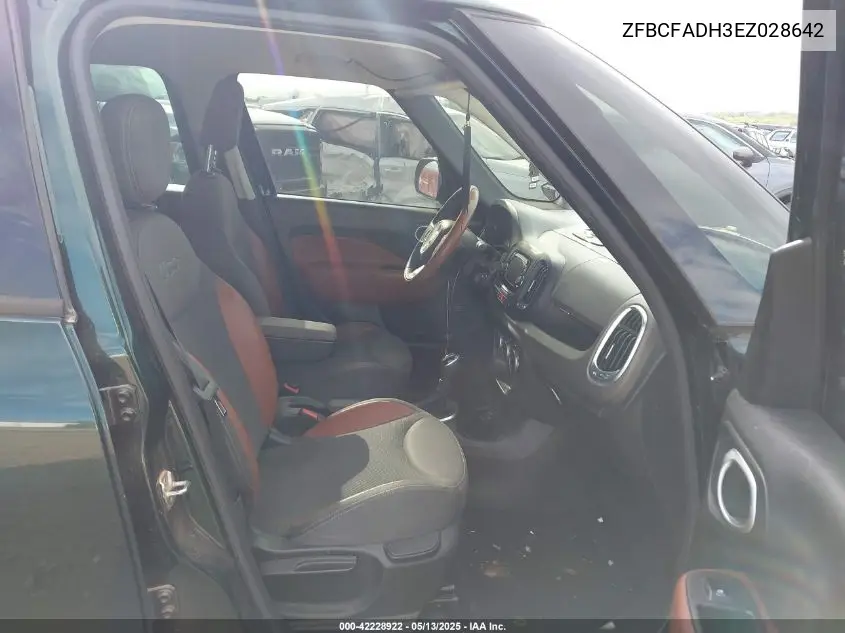 2014 Fiat 500L Trekking VIN: ZFBCFADH3EZ028642 Lot: 42228922