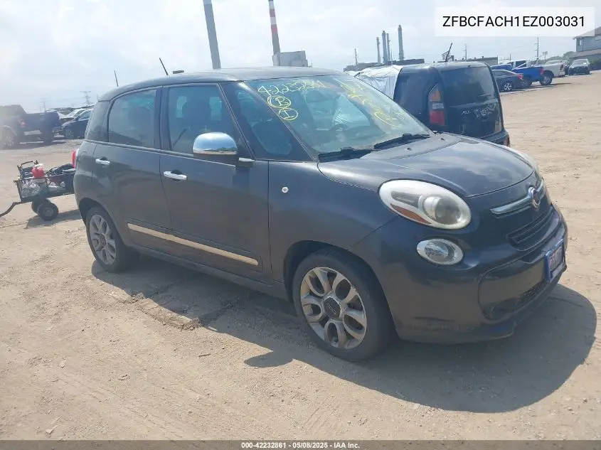 2014 Fiat 500L Lounge VIN: ZFBCFACH1EZ003031 Lot: 42232861