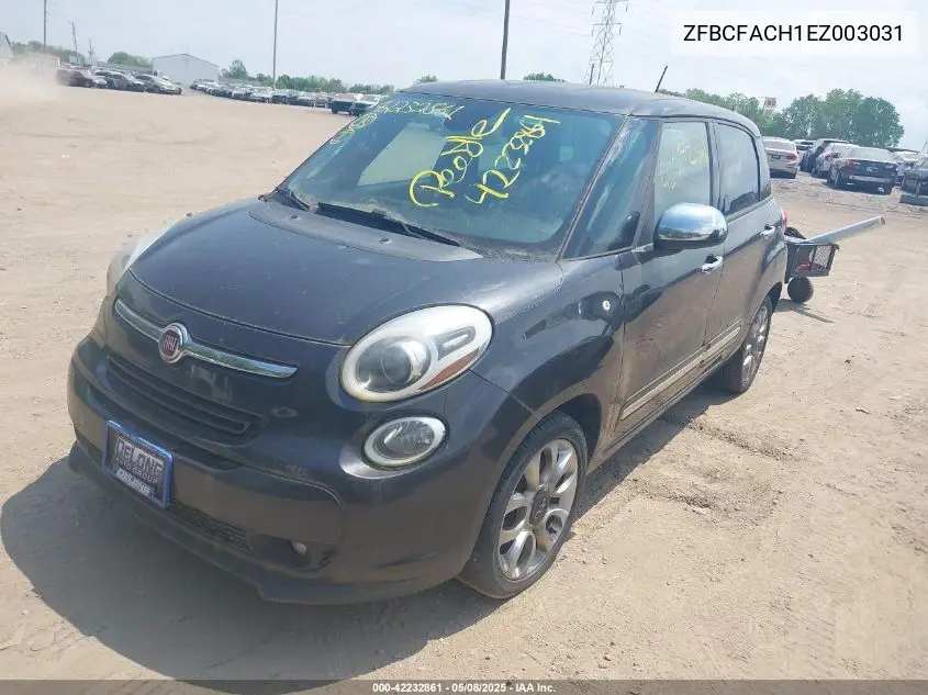 2014 Fiat 500L Lounge VIN: ZFBCFACH1EZ003031 Lot: 42232861