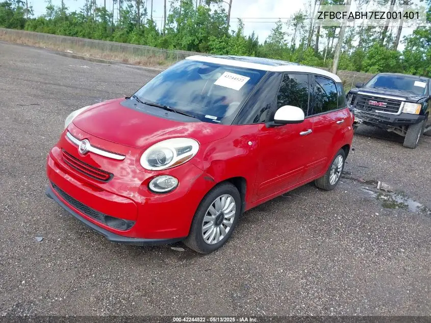 2014 Fiat 500L Easy VIN: ZFBCFABH7EZ001401 Lot: 42244522