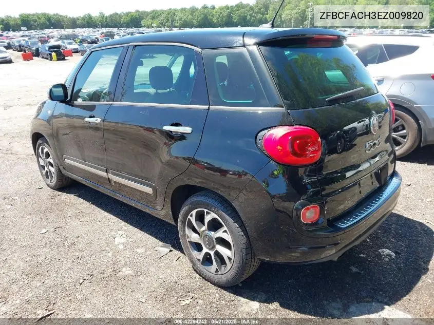 2014 Fiat 500L Lounge VIN: ZFBCFACH3EZ009820 Lot: 42294242