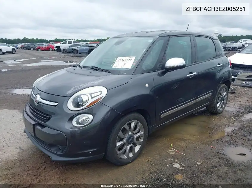 2014 Fiat 500L Lounge VIN: ZFBCFACH3EZ005251 Lot: 42312727