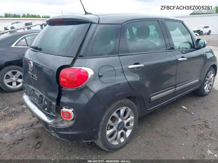 2014 Fiat 500L Lounge VIN: ZFBCFACH3EZ005251 Lot: 42312727